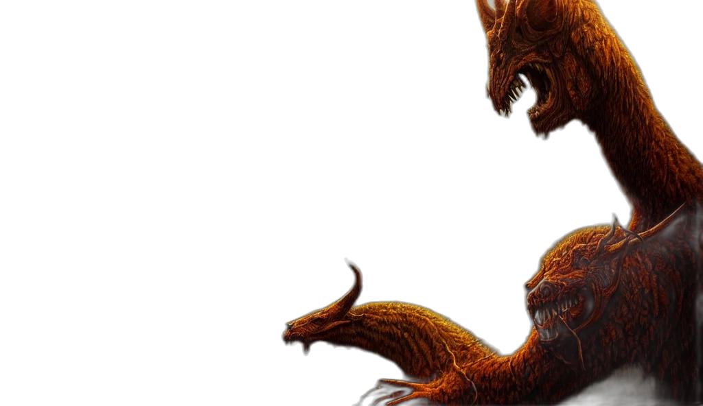 dragon, creature, hair, animal transparent PNG cut-out