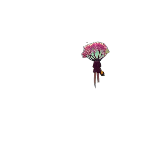 flower, staff, umbrella, tree transparent PNG cut-out