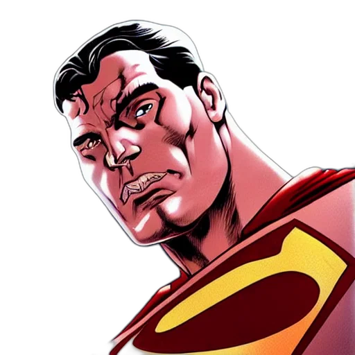 face, comic book art, cartoon, concept art transparent PNG cut-out