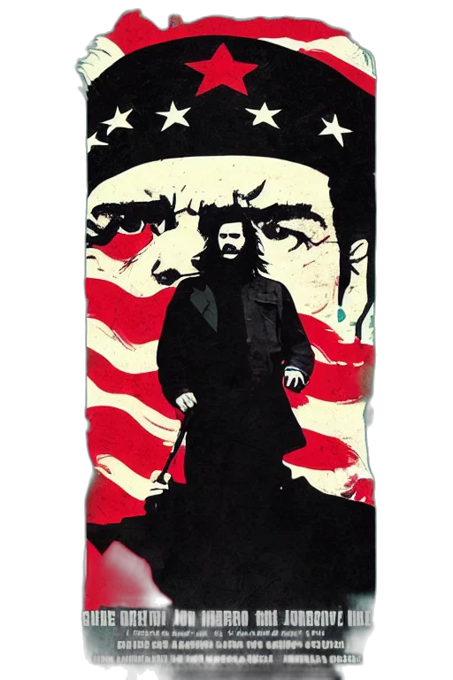comic book art, guerrillero, heroico, president transparent PNG cut-out