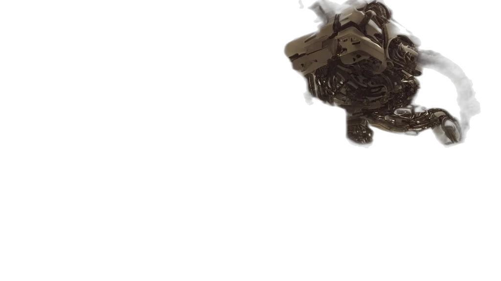 robot, weapon, dragon, crown transparent PNG cut-out
