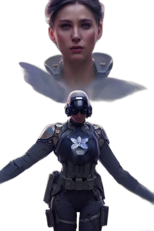 robot, face, mask, jacket transparent PNG cut-out