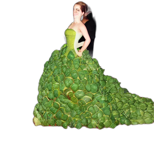 dress, creature, tree, hair transparent PNG cut-out