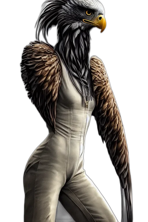 dress, creature, mask, hair transparent PNG cut-out