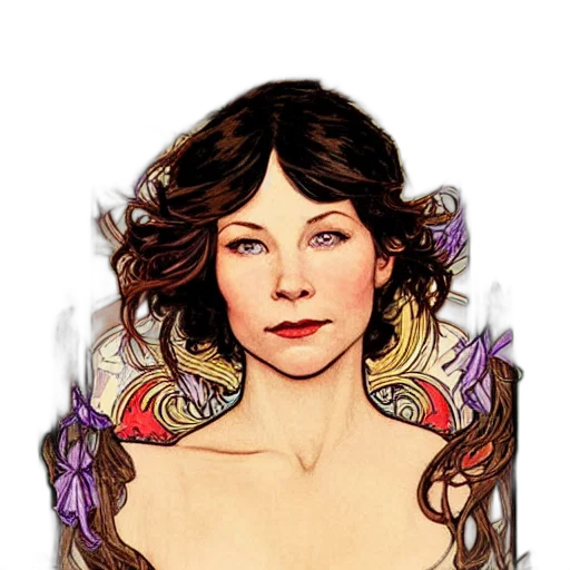 dress, jewelry, face, crown transparent PNG cut-out