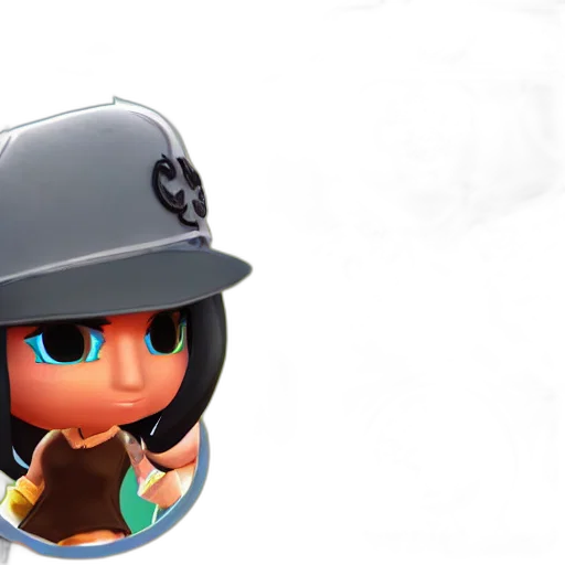 hat, weapon, staff, 3d render transparent PNG cut-out
