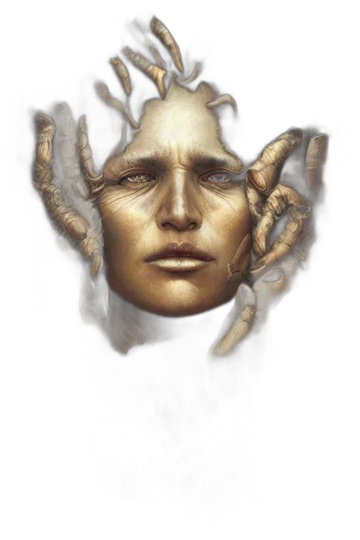 face, mask, creature, dragon transparent PNG cut-out