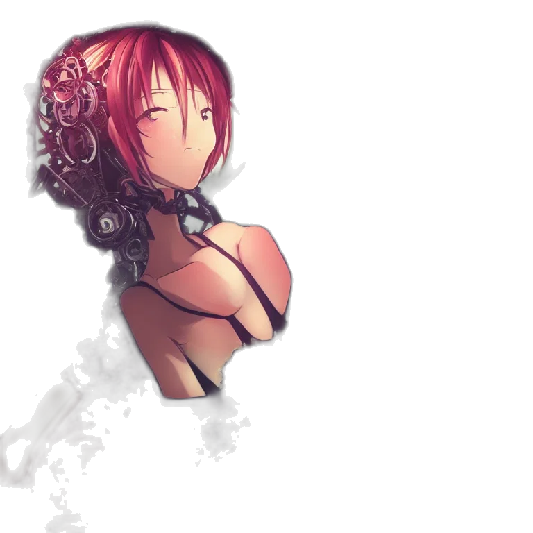 dress, flower, crown, robot transparent PNG cut-out