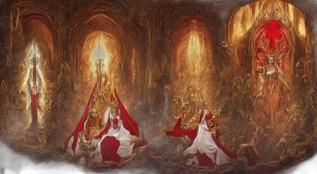 crown, concept art, oil painting, fantasy art transparent PNG cut-out
