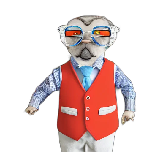 staff, robot, mask, jacket transparent PNG cut-out