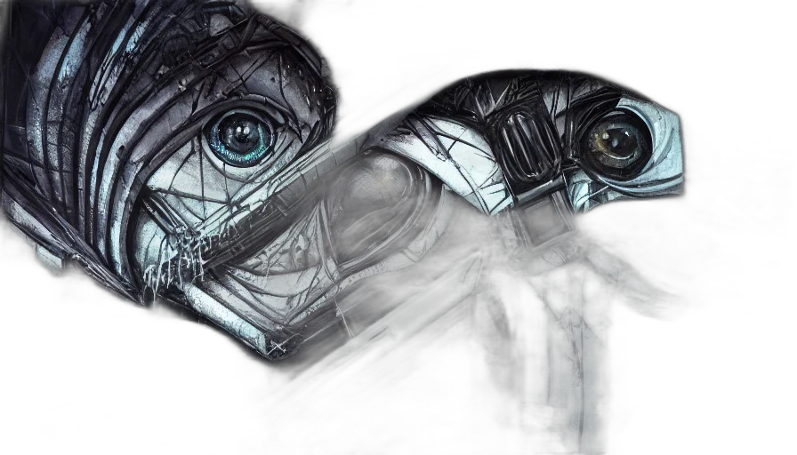 mask, face, robot, creature transparent PNG cut-out