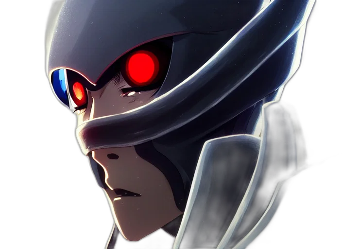 robot, face, mask, concept art transparent PNG cut-out