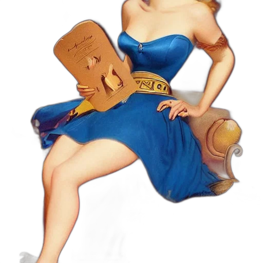 dress, shoes, weapon, staff transparent PNG cut-out