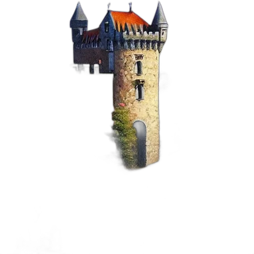 crown, building, sword, staff transparent PNG cut-out