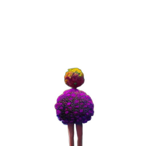 dress, flower, crown, jacket transparent PNG cut-out