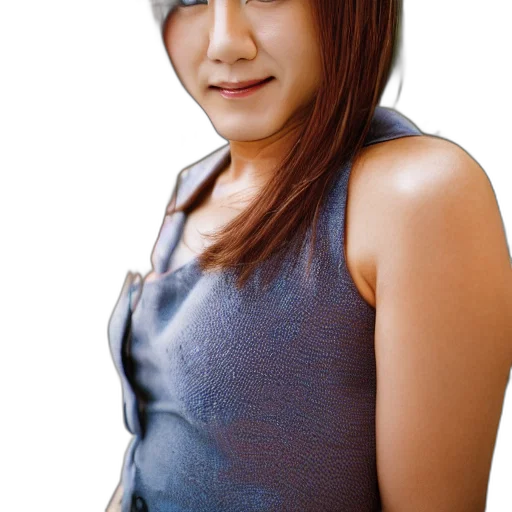 face, dress, hair, robot transparent PNG cut-out
