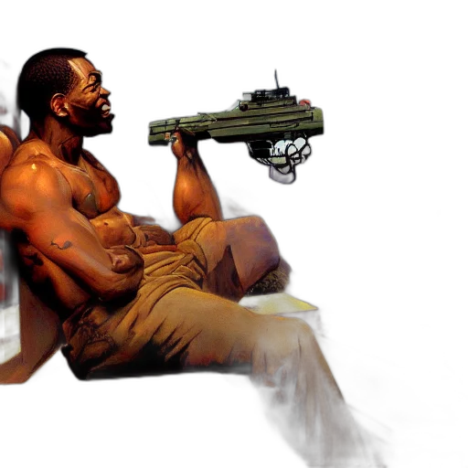 weapon, concept art, photorealistic, comic book art transparent PNG cut-out