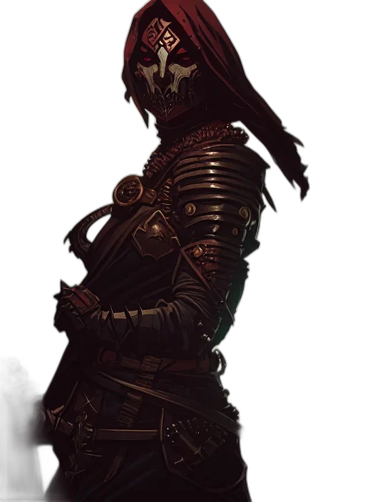 mask, sword, staff, face transparent PNG cut-out