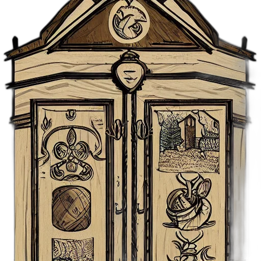 furniture, jewelry, concept art, fantasy art transparent PNG cut-out