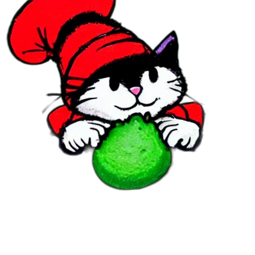 hat, staff, food, pixel art transparent PNG cut-out