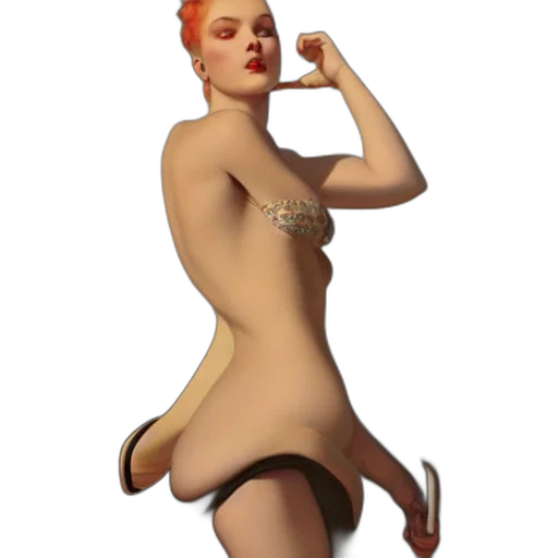 dress, staff, jewelry, concept art transparent PNG cut-out