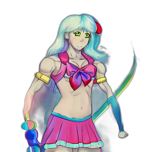 staff, sword, weapon, vaporwave transparent PNG cut-out