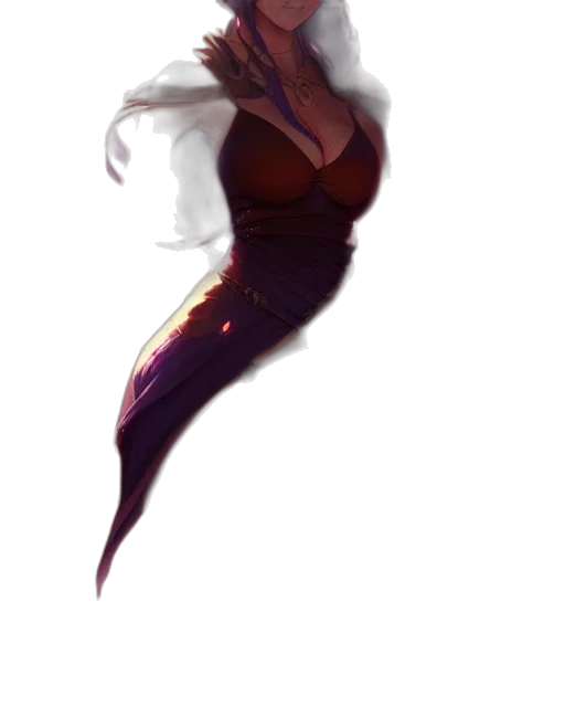 dress, creature, staff, dragon transparent PNG cut-out