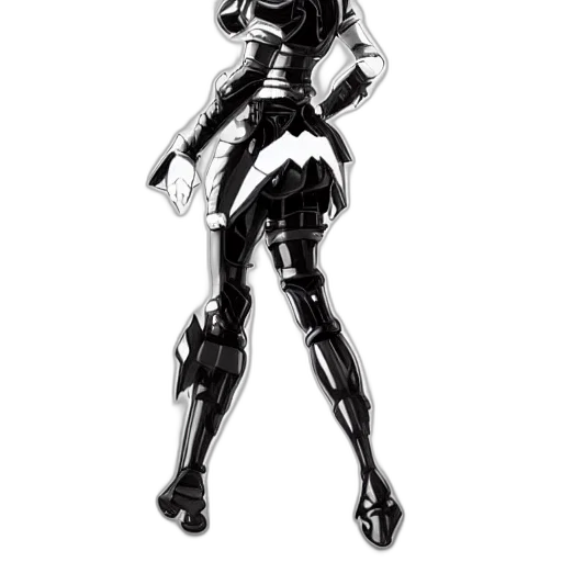 robot, dress, weapon, staff transparent PNG cut-out