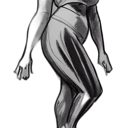 dress, creature, robot, comic book art transparent PNG cut-out