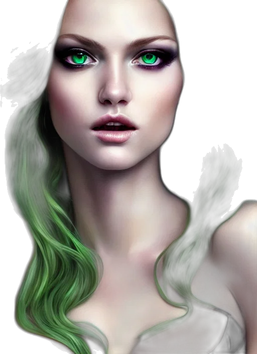 face, mask, fantasy art, photorealistic transparent PNG cut-out