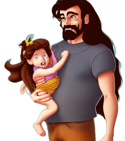 hair, cartoon, concept art, fantasy art transparent PNG cut-out