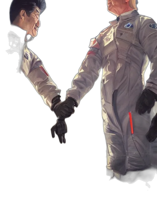 jacket, face, robot, concept art transparent PNG cut-out