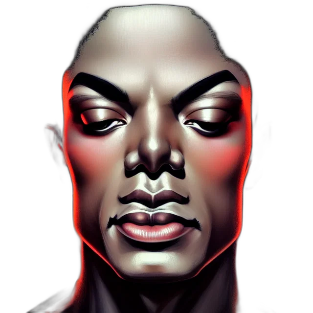 face, mask, comic book art, concept art transparent PNG cut-out