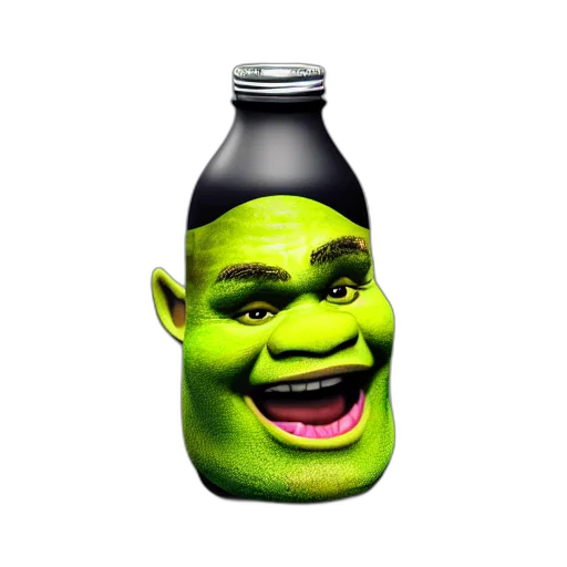 bottle, mask, creature, face transparent PNG cut-out