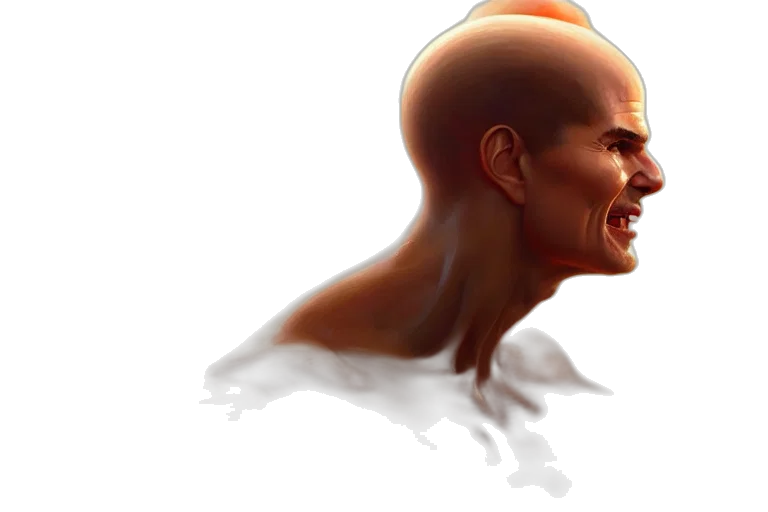 face, creature, mask, hair transparent PNG cut-out