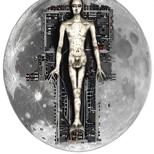 robot, concept art, pixel art, cyberpunk transparent PNG cut-out
