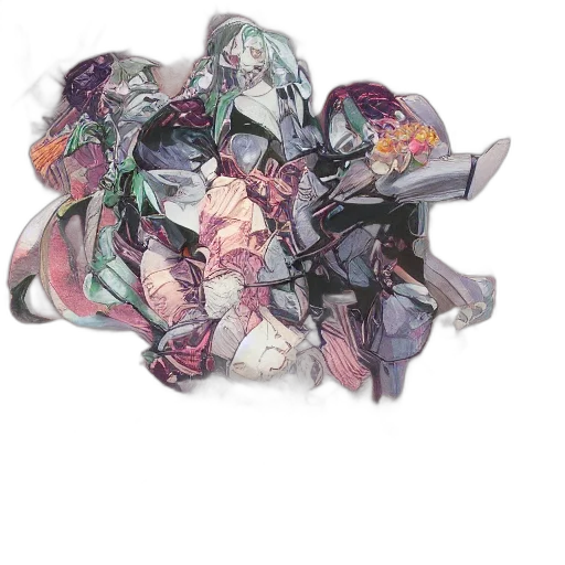 mask, crown, weapon, shoes transparent PNG cut-out