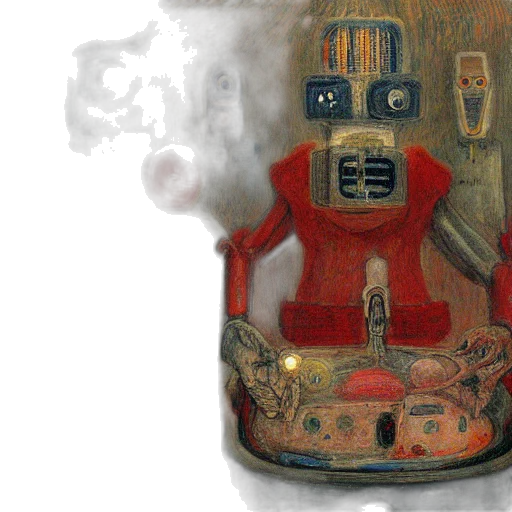 robot, bottle, mask, concept art transparent PNG cut-out