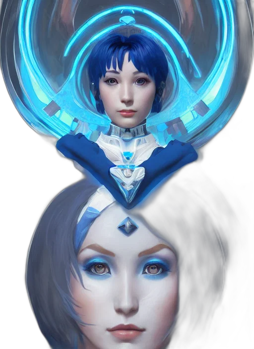 face, staff, robot, jewelry transparent PNG cut-out
