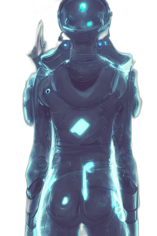 robot, jacket, mask, face transparent PNG cut-out