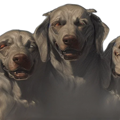 animal, photorealistic, concept art, oil painting transparent PNG cut-out