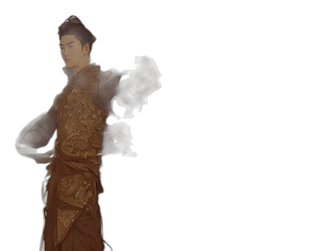 staff, dress, dragon, concept art transparent PNG cut-out