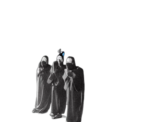 staff, mask, dress, crown transparent PNG cut-out