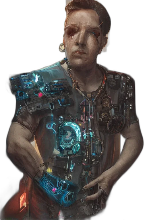 robot, staff, face, weapon transparent PNG cut-out