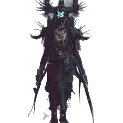 staff, mask, creature, crown transparent PNG cut-out