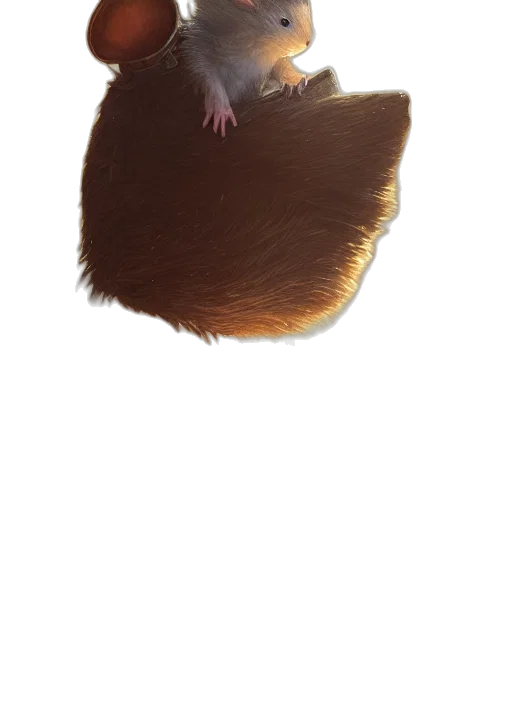 hair, animal, hat, creature transparent PNG cut-out