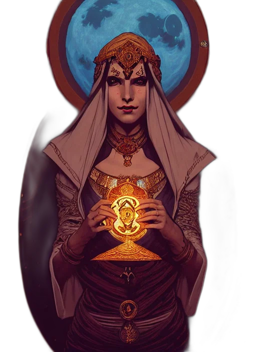 crown, jewelry, staff, fantasy art transparent PNG cut-out