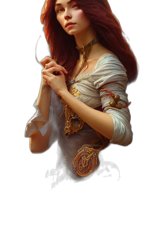 jewelry, staff, sword, dress transparent PNG cut-out