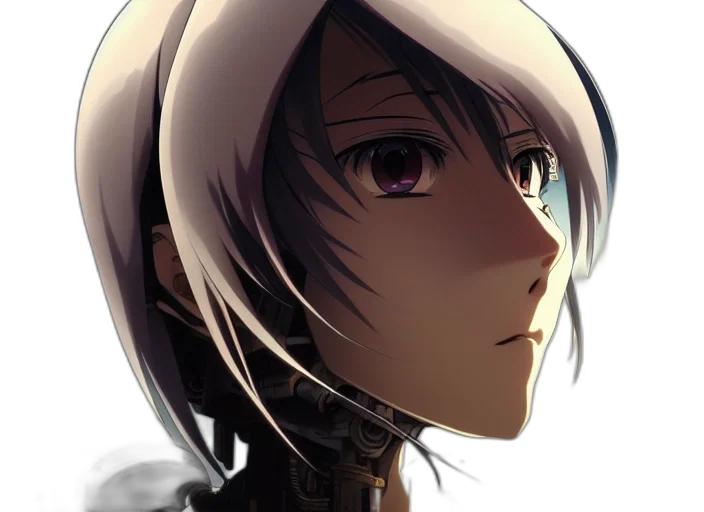 robot, face, mask, weapon transparent PNG cut-out