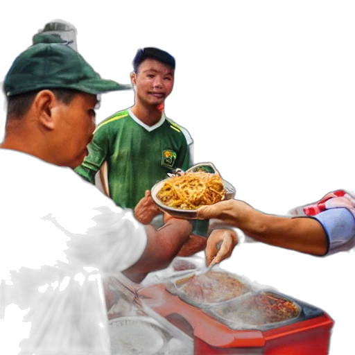 food, staff, photorealistic, oil painting transparent PNG cut-out
